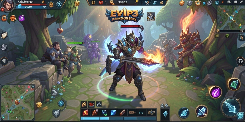 Tampilan gameplay mendebarkan di dunia <strong>EVIP3</strong>.