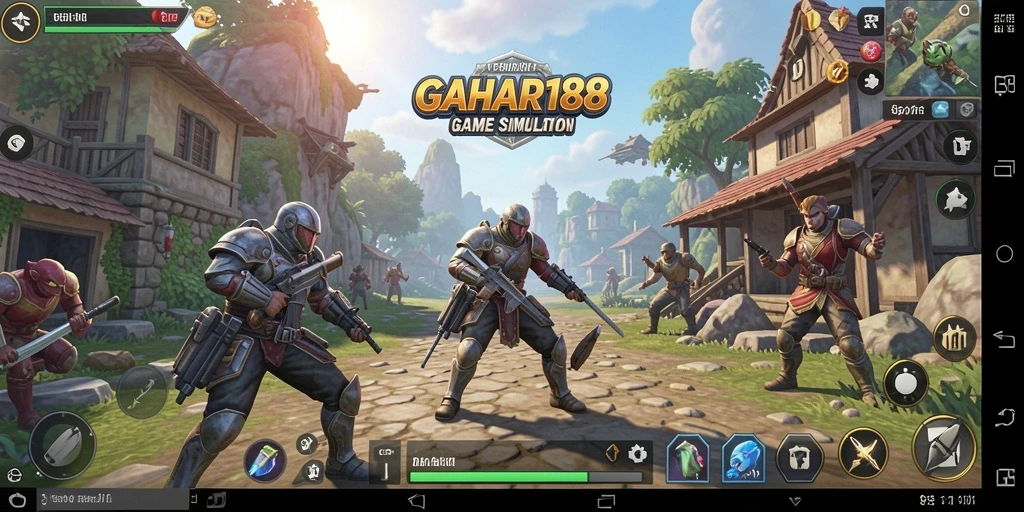 Gameplay GAHAR188 menunjukkan atmosfer simulasi yang realistis dan interaktif.