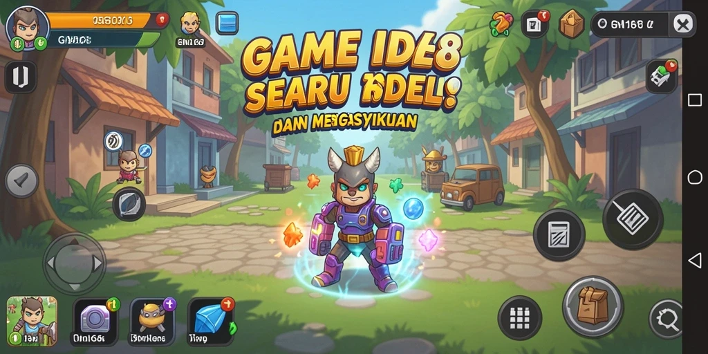 Tampilan gameplay GN168 yang menarik dengan elemen Idle.