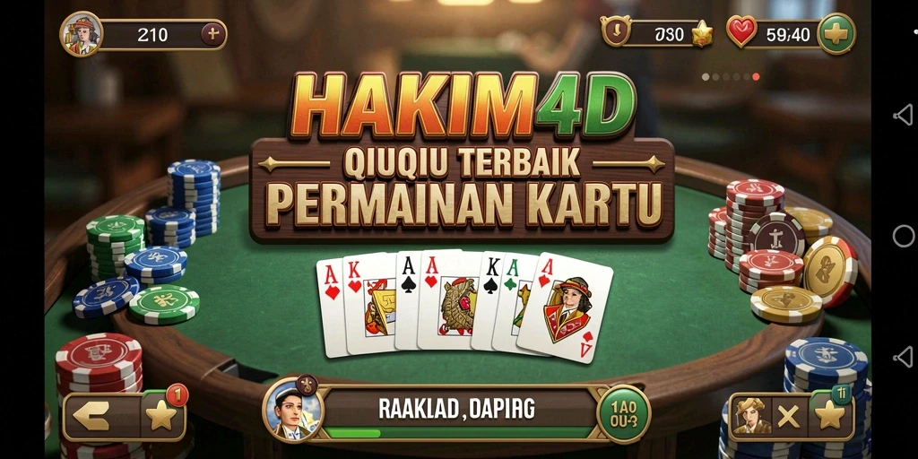 Screenshot HAKIM4D menunjukkan gameplay seru QiuQiu.