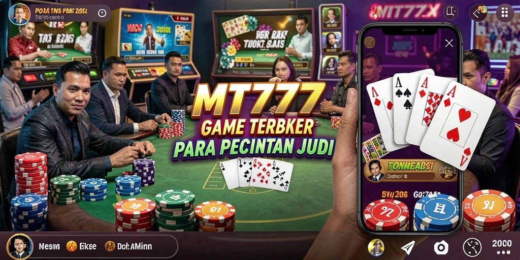 Tampilan menarik dari gameplay Poker di MT777 yang penuh aksi.