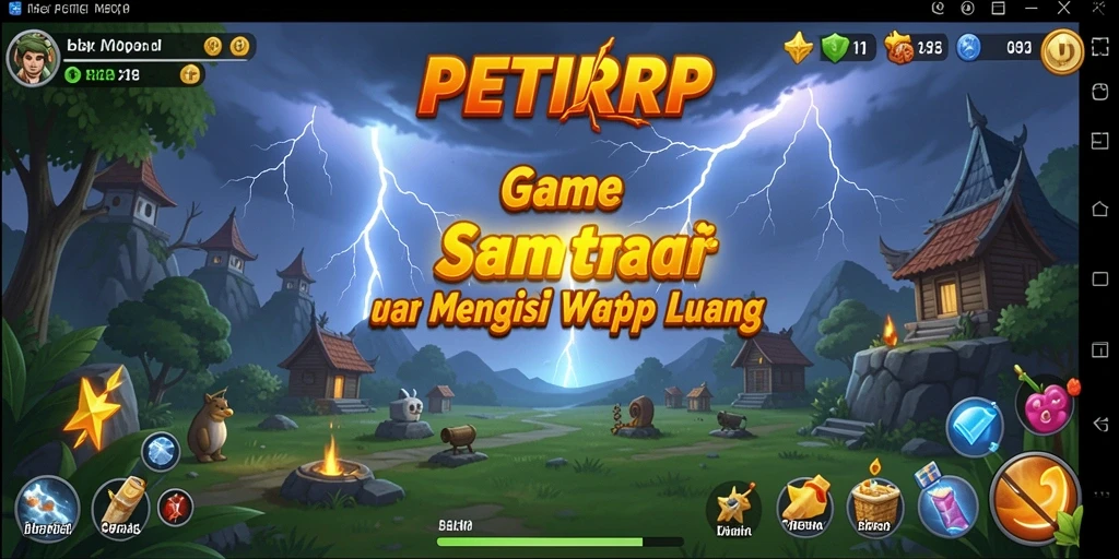 Tampilan gameplay santai yang ceria dan menyenangkan.