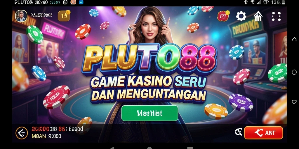 Screenshot gameplay PLUTO88 yang menampilkan aksi mendebarkan di kasino.