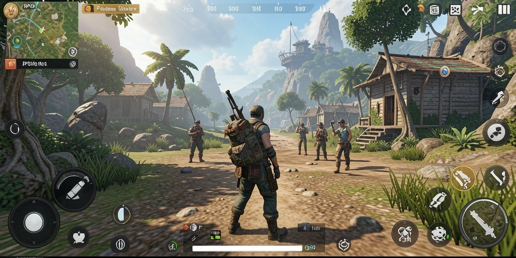 Screenshot gameplay RPOK menampilkan petualangan seru di dunia terbuka.